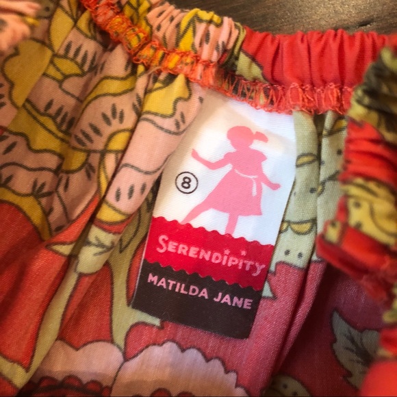 Matilda Jane Tomato Peasant Top size 8 - Picture 3 of 6